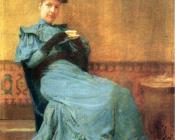 托马斯 波洛克 安舒茨 : Portrait of Mrs Anschutz